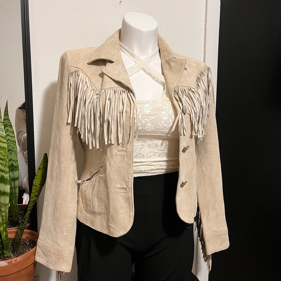 Roper Leather western Fringe Jacket woman's - Picture 1 of 16